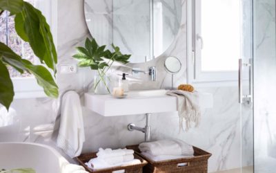 Tendencia: mármol en el baño