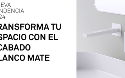 Nueva tendencia: grifería en blanco mate